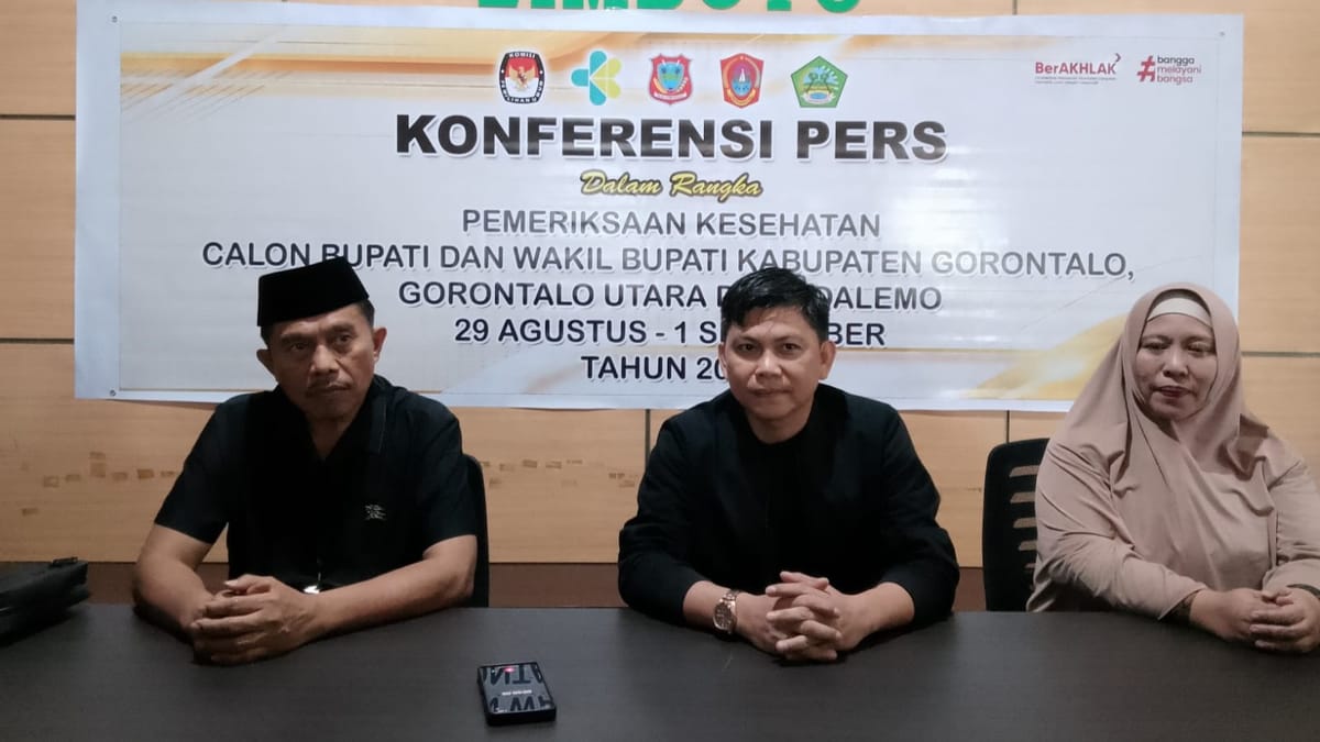 Bacakada Gorut, Roni Imran dan Ramdhan Mapaliey  Jalani Tes Kesehatan di RSUD MM Dunda