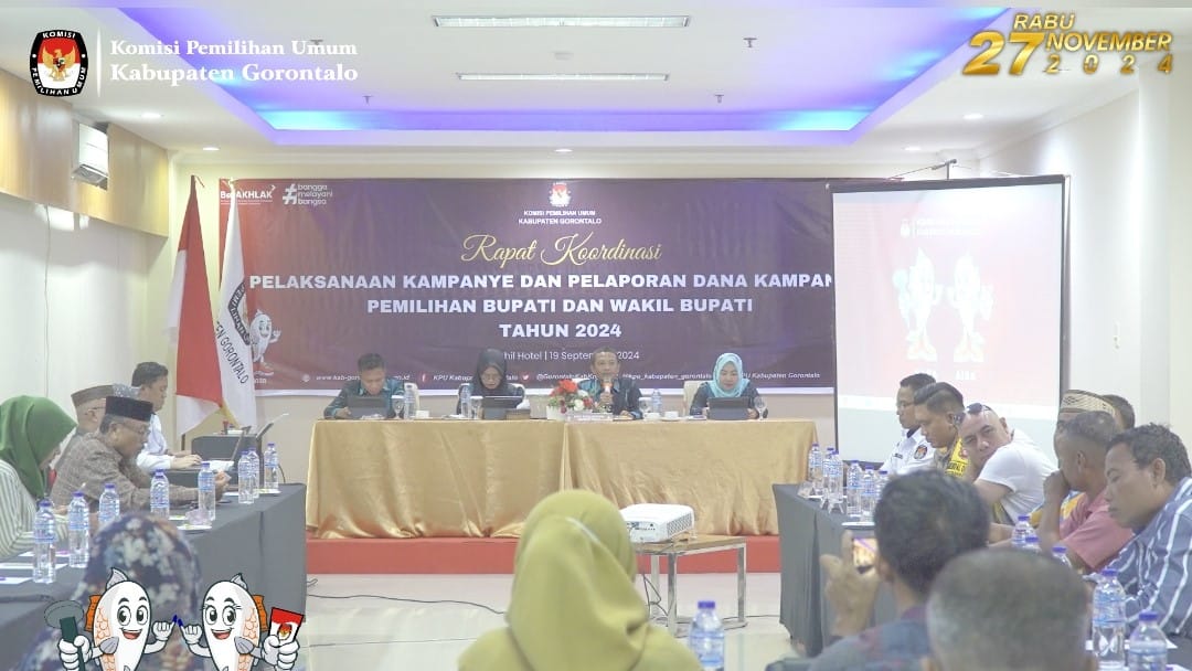 KPU Gelar Rapat Bersama Bapaslon, Bahas Pelaporan Dana Kampanye