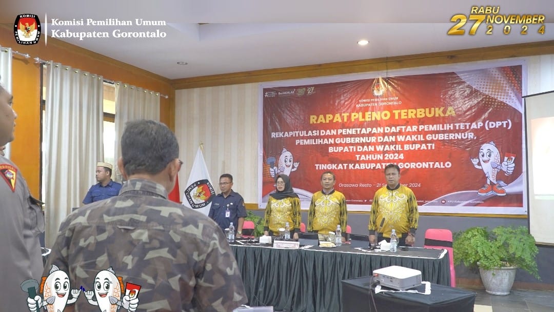 KPU Kabupaten Gorontalo Tetapkan DPT