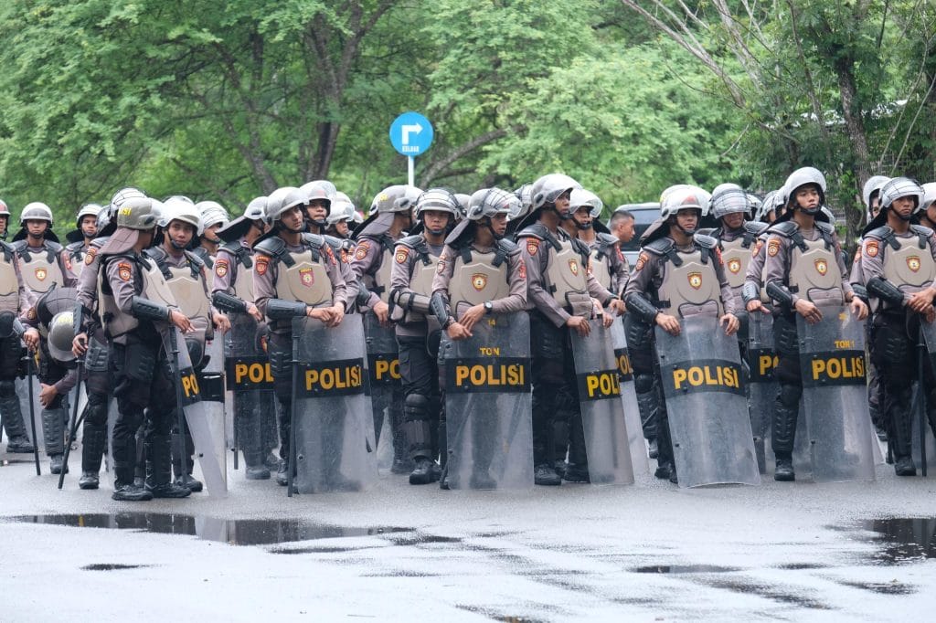 Dit Samapta Polda Gorontalo Amankan Aksi Unjuk Rasa