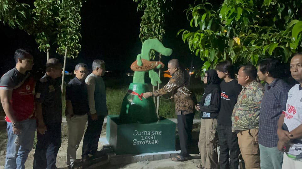 Monumen Tanggomo Pengingat Jurnalisme Lokal Gorontalo